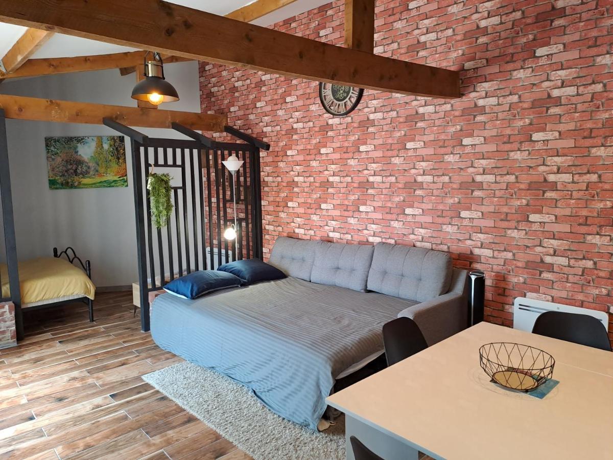 L'Annexe- Guest House Avec Piscine Studio Avec Coin Chambre Rosny-sur-Seine Kültér fotó