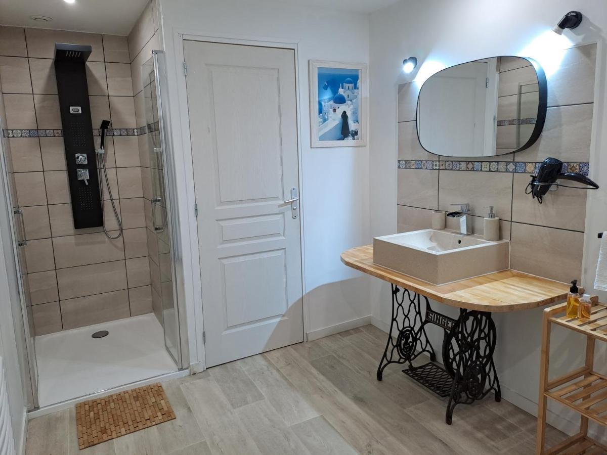 L'Annexe- Guest House Avec Piscine Studio Avec Coin Chambre Rosny-sur-Seine Kültér fotó