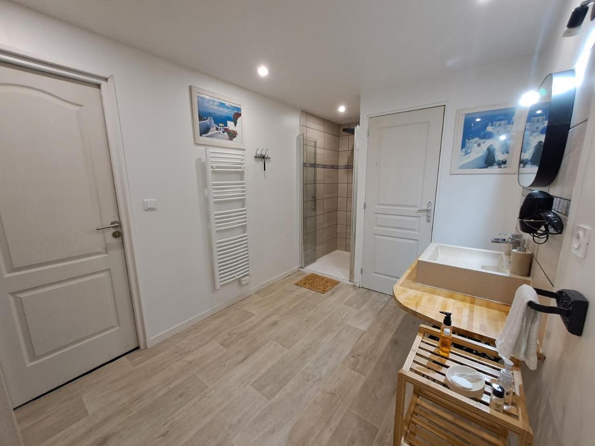 L'Annexe- Guest House Avec Piscine Studio Avec Coin Chambre Rosny-sur-Seine Kültér fotó
